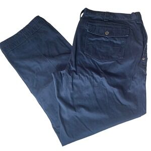 Duluth‎ Trading Mens Cotton Khakis Pants Chinos Blue Size 42X32
